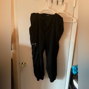 Hot topic black jogger cargo pants